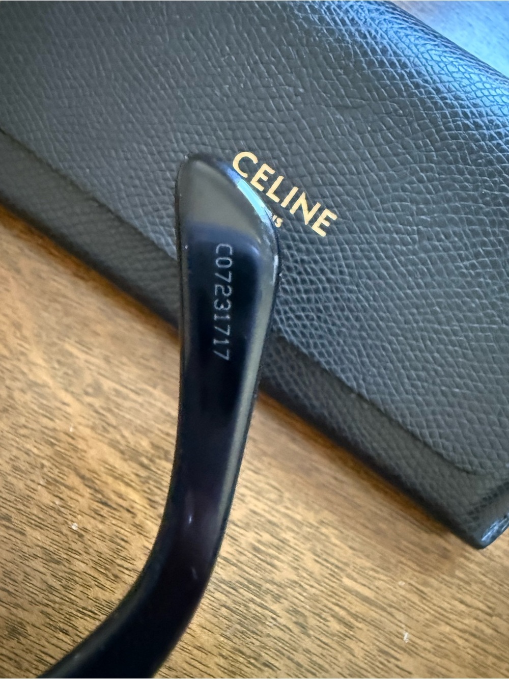 Celine Black Oval Triomphe Sunglasses - Picture 5 of 14